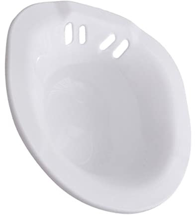 HAWILLOSCH Sitzbadewanne Faltbar Sitzbad Toilettenaufsatz Breit Belastbar Ergonomisch Für Schwangere Senioren Mobilitätseingeschränkte Geeignet Weiß