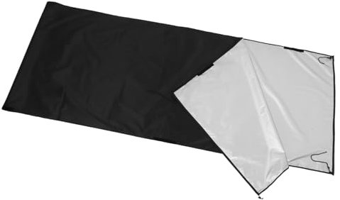 DECOMELODY Pool Cover Reel above Ground Solar Blanket Roller Drawstring for Inflatable Pools Compact Design for Debris and Black