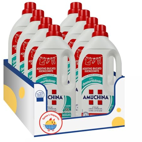 Additivo bucato igienizzante con ammorbidente – 1 Litro kit con Spugna Brandizzata SPESA & RISPARMIO Inclusa – Variazioni 4/8/12 Pezzi (8)