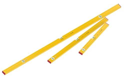 STABILA Wasserwaagenset PRO 80 AS | 3-teiliges Profi-Set 60 cm, 100 cm, 180 cm | Aluminium-Wasserwaagen mit LOCKED VIALS | präzise Messung für Handwerk, Bau & Montage
