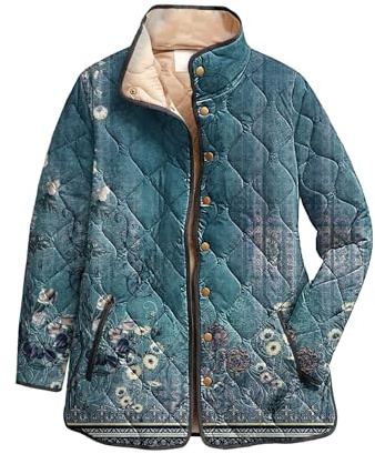 Generisch Steppjacke Damen Leicht, Winterjacke Damen, Warm Übergangsjacke Herbst Winter Jacke Steppmantel Übergang Outdoor Leichte Daunenjacke Gepolstert Puffer Jacke