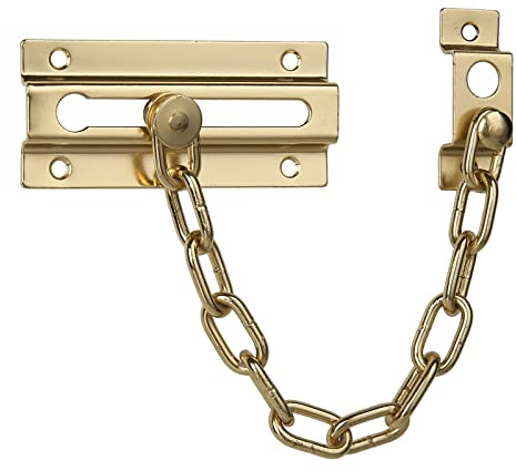 Dörrkedja Invändig dörrlås, Kolstålslås med låsbricka, flerfärgat 21 cm for trädörrar, hem, hotell, lägenhet