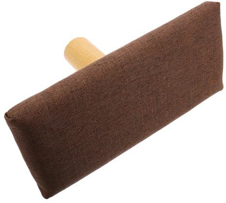 KOMBIUDA Banco Zen Pequeño de Madera con Cojín Portátil Taburete Ergonómico para Arrodillarse Meditación y Yoga Asiento Compacto y Ligero para Adultos Menores de 150 CM Adecuado para