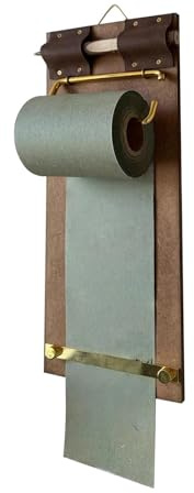 Wooden Memo Board Wall Organiser for Notes Reminders Ready to Use Message Centre, brown, 12x30cm