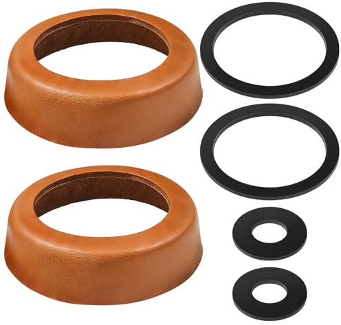 Simsky 2 Sets Schwengelpumpe Ersatzteile Leder Dichtungssatz Typ 75 Ledermanschette und O-Ring Dichtung Kolbenmanschette für Gartenpumpe Handpumpe Brunnenpumpe Pumpe Dichtung