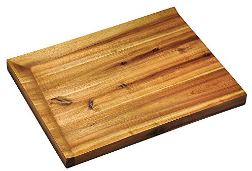 Kesper | Schneid- und Servierbrett, Material: Akazienholz, Maße: 48 x 36,5/Höhe: 3 cm, Farbe: Braun | 28700 13