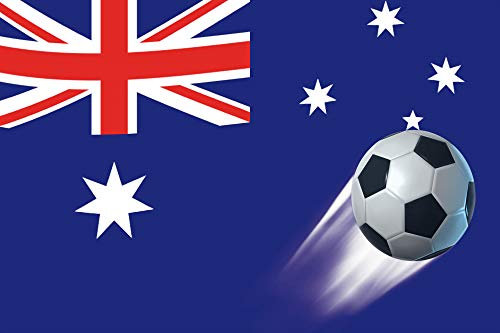 1art1 Fotboll – Australien landsflagga affisch 91 x 61 cm