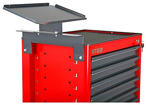 STIER Support ordinateur portable pour servante d'atelier, max. 15, arête périphérique