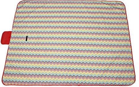 SlimpleStudio Picknickdecke,Faltbare Picknickmatte aus Oxford-Stoff, wasserdichte Picknickmatte mit Gitter 150x200 cm, Picknickmatte im Freien, feuchtigkeitsbeständige Matte-Gestreift_150x200cm