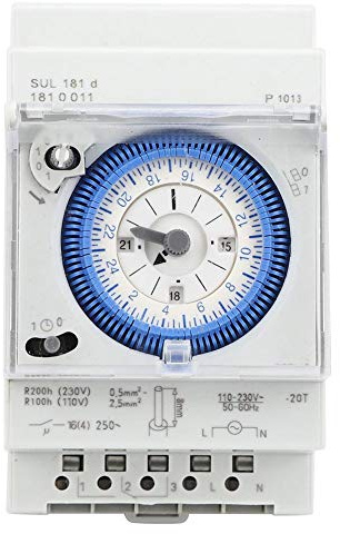 Digitale Zeitschaltuhr, 250 VAC, Zeitschaltrelais, Mikrocomputer 16 A, mechanisch, 24 Stunden, für elektrische Geräte für Beleuchtung