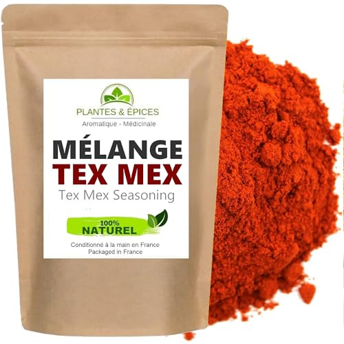 Mélange Epices Tex Mex Naturel 100g Cuisine Mexicaine Chili (Tacos, Fajitas, Burger) - Sachet Fraîcheur Refermable (100G)