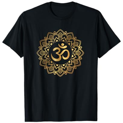 Sacro Om Mandala Yoga spirituale Maglietta
