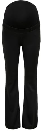 ONLY MATERNITY Pantalones para Mujer Olmfever Stretch Flaired JRS, Negro, L