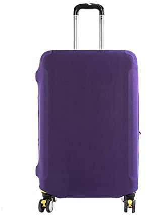 Anawakia Elastisch Einfarbig Kofferhülle Koffer Abdeckung Schutzhülle Kofferschutzhülle Kofferbezug Luggage Gepäck Cover (Lila,L 25-28 Zoll)