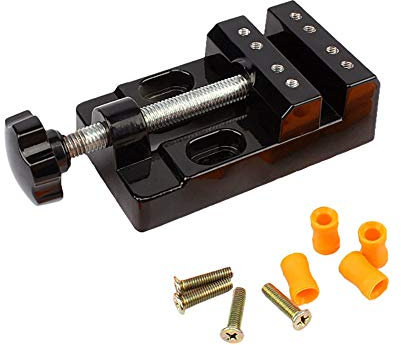 Bestgle Mini Morsa da Banco con Morsetto da Tavolo, Trapano a Colonna, Utensili per Morsa per Hobby