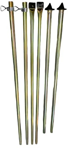 Vanilla Leisure - Caravan Awning Pole Set of 2 Provides Strength & Stability to Rear of Porch Awning Awning Pole Set for Caravan or Motorhome - Max Height: 2.6m