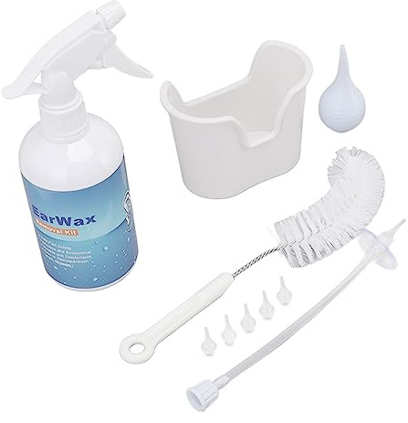 HOHXFYP Kit Retrait C¨¦rumen D'Oreille, Outil Professionnel Retrait C¨¦rumen 500 ml, Syst¨¨me Rin?age Manuel D'Irrigation D'Oreille pour Une Irrigation D'Oreille Facile et Hygi¨¦nique