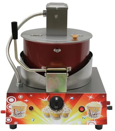 SciAza palomitero Mantequilla cañón de palomitasMáquina de Palomitas eléctrica, Máquina de Palomitas de maíz Completamente automática,