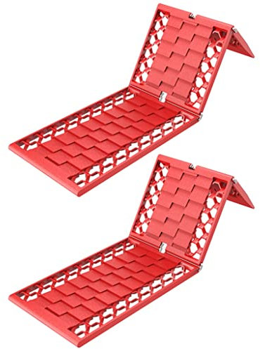 QUNINE 2-teiliges faltbares Notfall-Reifen-Traktionspad, Auto-Escaper, rutschfestes Pad, ideal, um Ihr Auto von Schnee, EIS, Schlamm und Sand zu befreien