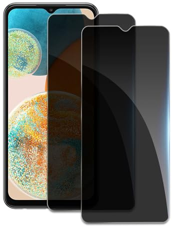 2 Stück Sichtschutz für Samsung Galaxy A23, Anti-Spähen Privatsphäre Schutzfolie,Anti-Spy Panzer Schutz Glas Folie, HD Blickschutzfolie, 9H Härte, Anti-Kratzer, Bläschenfrei