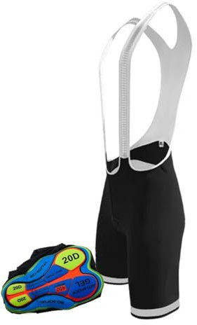 LNNXSZ Herren Trägerhose Radfahrer Bibs Shorts Mountainbike Atmungsaktives Herrenrad 20d Gel gepolsterte Fahrradhose unter Verschleiß (Color : E, Size : XX-Large)