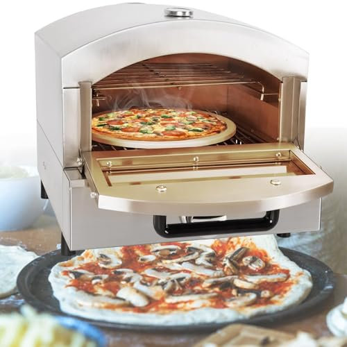 Four à Pizza ExtéRieur à Gaz Four à Pizza Multifonction 12 Four à Pizza Portable Pour Machine à Pizza Four Grill Pour ExtéRieur,Gas