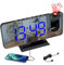 Despertador de proyección, Reloj Despertador Digital con Proyector con Temperatura y Fecha Pantalla Grande 4 Niveles de Brillo Modo Nocturno 12/24H,Puerto de Carga USB,Doble Alarma, Radio FM
