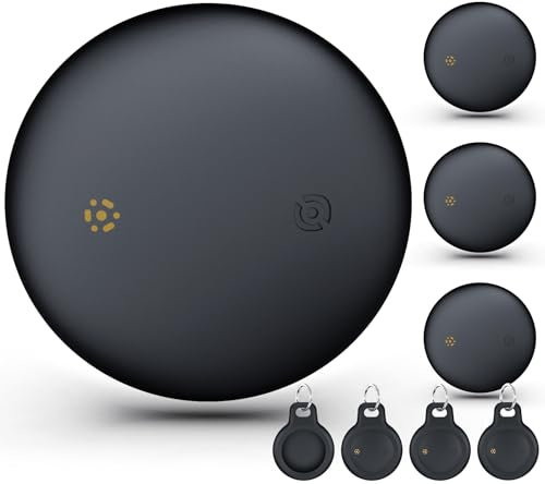 WAFTING Tracker Tag para Android (Solo Android), localizador de Llaves Compatible con Google Find My Device(Find Hub), Etiqueta de Seguimiento para Llaves/Maletas/Equipaje (4 Pack)