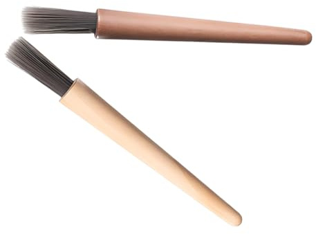 NUOBESTY 2pcs Espresso Steam Cleaning Brush Coffee Machine Cleaning Brush Set Maker Supplies Pot Powder Bowl