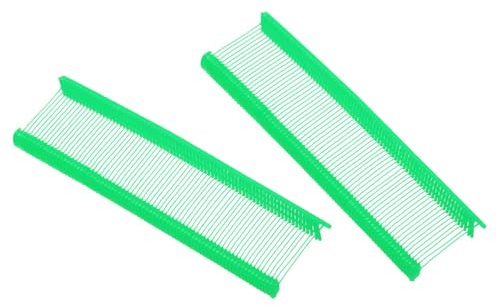 Soulnioi 1000 Green Tagging Barbs 27mm | Plastic Fasteners for Clothing Tag Guns – Standard Paddle Pins for Garment Labelling & Price Tags (1.06)