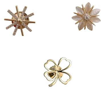 dinghaole 3 PCS broches pour femme – Épingles décoratives élégantes pour vêtements, décolleté, blazers et robes (accessoires de mode)