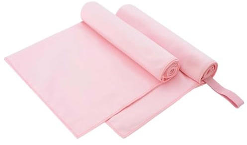 vidaXL Sporthandtücher 2 STK. Rosa 100 x 50 cm