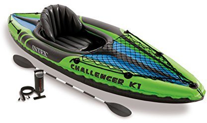Intex Challenger K1 Sport Kayaks (Inflatable Kayak, Green)