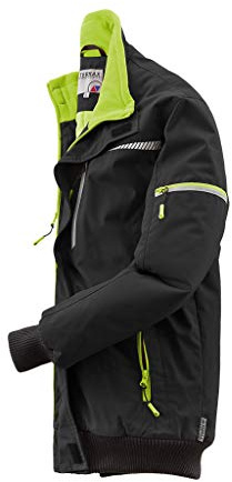 Herr pilotjacka vattentät 61535 svart/randig