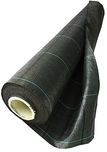 NOOR Unkrautblocker Profirolle - Unkrautvlies mit 105 g/m² - ganze Rolle 0,5x25 m - Vlies für biologischen Unkrautschutz für Gartenweg, Beet, Sandkasten - wasserdurchlässig & ökologisch