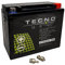 TECNO-GEL Motorrad-Batterie für YTX20L-BS, 12V Gel-Batterie 20Ah (DIN 82000), 175x87x155 mm