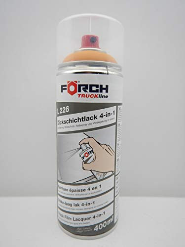 Förch 4 in 1 GELB BAUMASCHINE DICKSCHICHTLACK LACK SPRAY SPRAYDOSE 400ML (1)