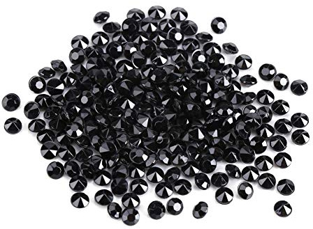 1000 Stück/Beutel, 4,5 mm, Acrylperlen, transparent, Kristall-Acrylperlen, Diamanten, Acryl, für Hochzeit, Dusche, Vase, Perlen, DIY-Dekorationen (schwarz)