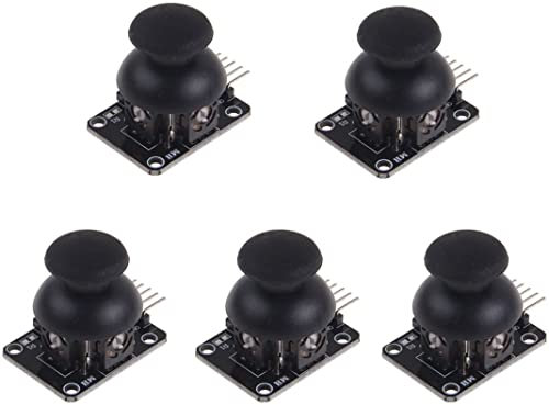 Fasizi 5pcs PS2 Joystick Game Controller XY Dual-axis Joystick Breakout Module for Arduino