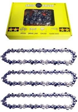Catene 6 pollici 3 Pezzi per Sega Mini Motosega Portatile Ricaricabile，Passo 1/4, Spessore 0.043（1.1mm），37DL，Lunghezza Catena 23cm，Piastra Guida 18.5cm，Ricambio per Motoseghe Portatili