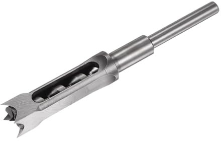 sourcing map Cuadrado Agujero Taladro barrena, 7/8 Alto-Carbono Acero Acero Hueco Cincel Embutir Eléctrica Herramienta para Carpintería