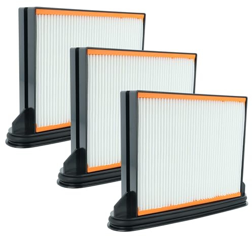 vhbw 3x filtro a pieghe piatte F8 compatibile con Starmix ISC ARD 1450 EWS Compact aspirapolvere, industriale - Elemento filtrante