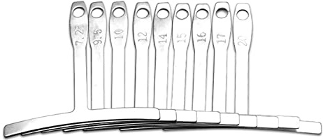 Medidor de radio de guitarra, calibre de radio de la cuerda de la guitarra, calibre de radio de guitarra para guitarra acústica, instrumento musical, medidor de radio de cuerda inferior, herramientas