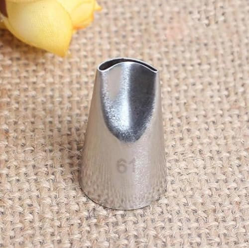 1PCS #61 Cake Cream Decoration Tips Piping Nozzle Stainless Steel Pastry Nozzle Cake Piping Tools-Default