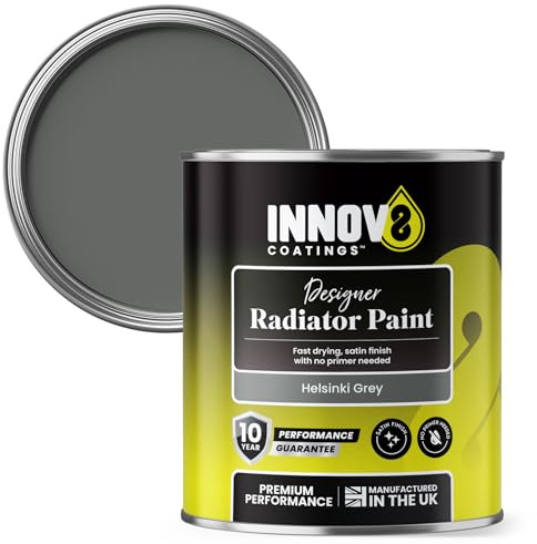 INNOV8 COATINGS RADIATOR PAINT - 750 ml - Satin - Fast Dry (Chicago Grey)