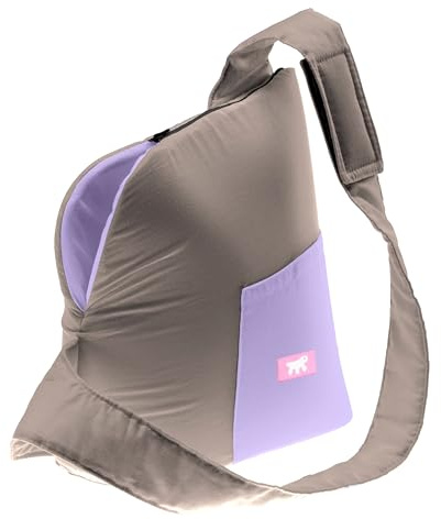 Ferplast Hunderucksack BIJOUX, Katzenrucksack, Transportbox Katze, Hundetasche, Verstellbarer Schultergurt, Sicherheitsgurt, bis 5 kg, 32 x 15 x H 34 cm, Grau