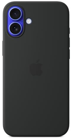 Apple iPhone 16 Plus Silikon Case mit MagSafe – Schwarz ​​​​​​​