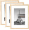 upsimples Confezione da 3 cornici portafoto 30 x 40 cm, in legno, 30 x 40 cm, per foto, immagini, poster