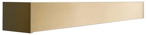 ntumLeap Ceiling Mount Curtain Pelmet Panel Without Tracks, Cuttable Curtain Pelmet Box, Aluminum Alloy Decorative Valance with Screws, Brackets, End Caps(Gold 3.6m(11.8ft))