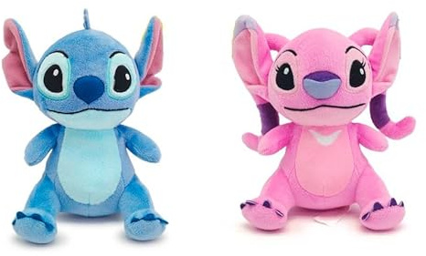 Disney 6315870481NPB - Lilo & Stich, peluches puntadas o ángeles como peluches, 15 cm, a partir de 0 meses, selección aleatoria, 1 unidad